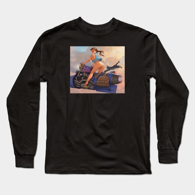 Sky Bike 3 Long Sleeve T-Shirt by stevenstahlberg